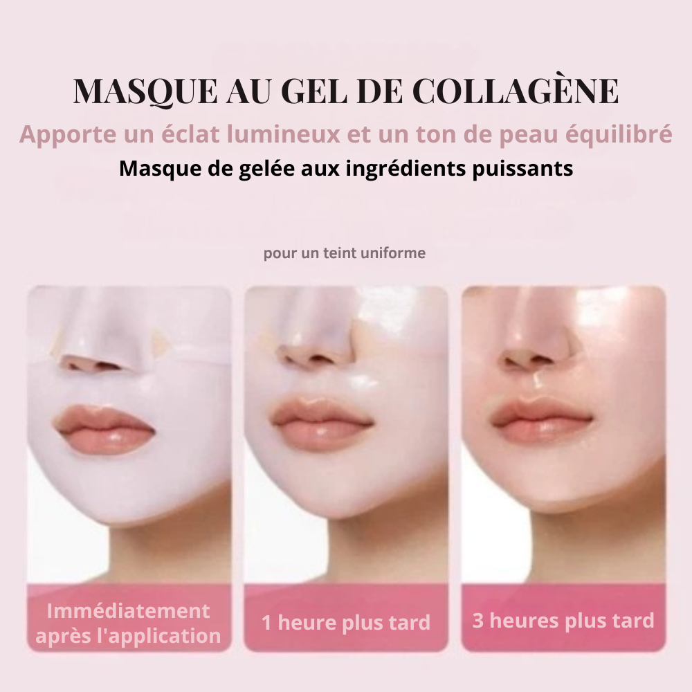 Masque facial au collagène anti-déformable
