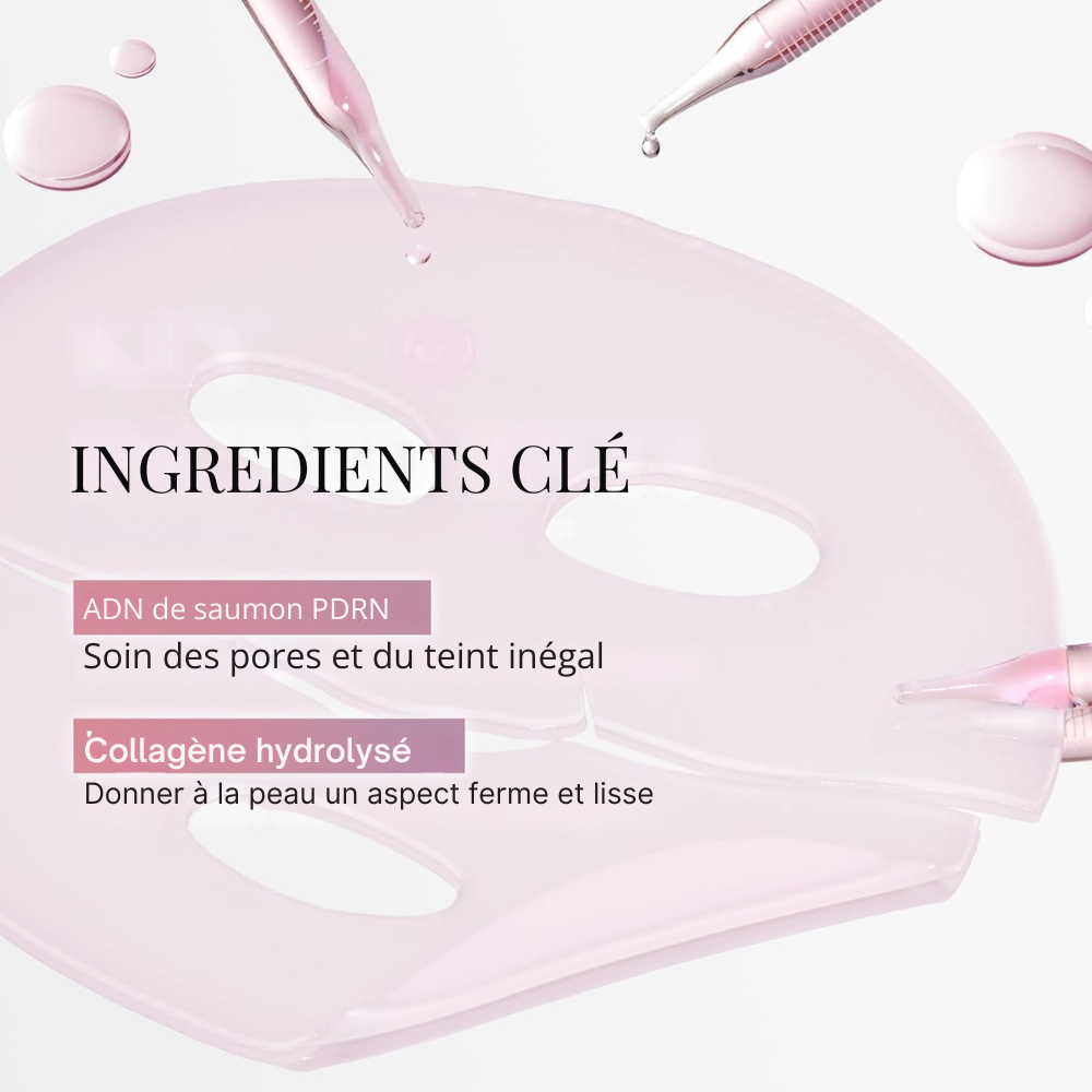 Masque facial au collagène anti-déformable