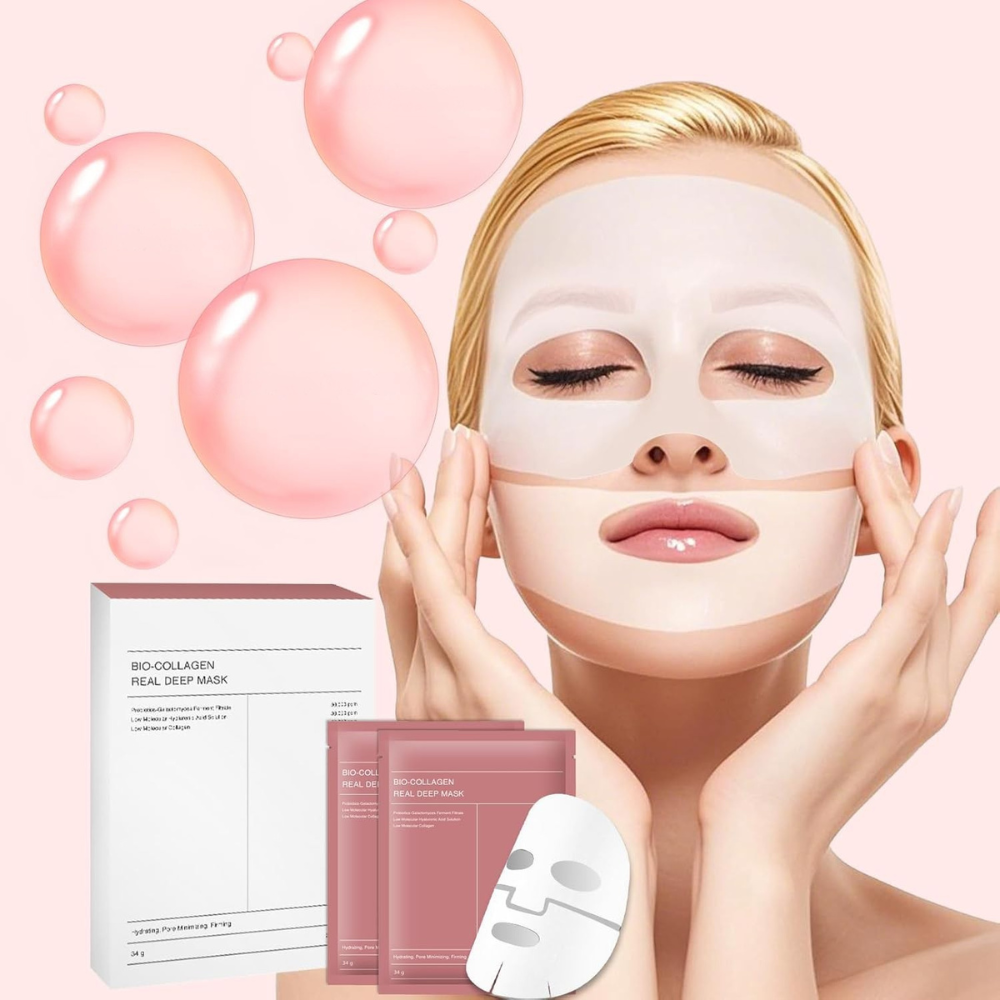 Masque facial au collagène anti-déformable