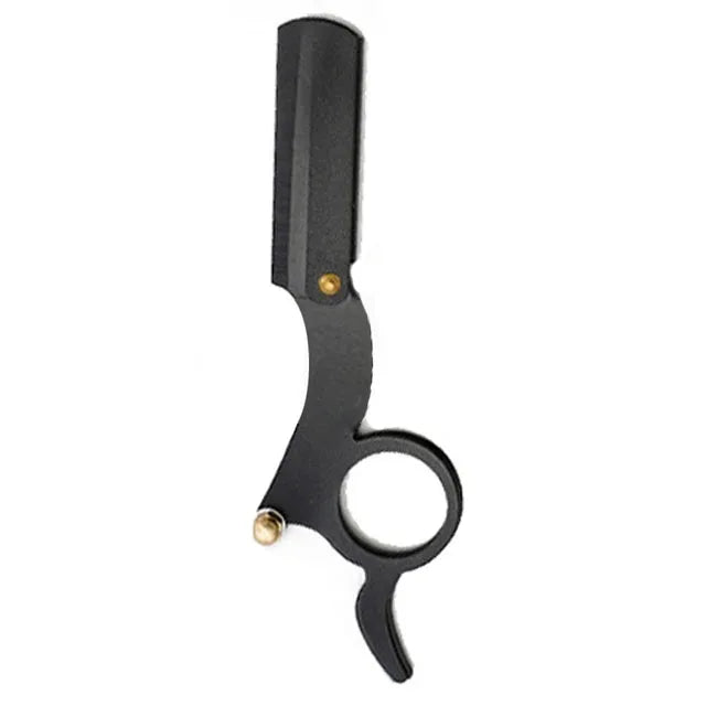 Thumb Manual Razor Straight Edge Haircut Beard Eyebrow Shaver Men Depilation Razor Hairdresser Trimming Replaceable Blades