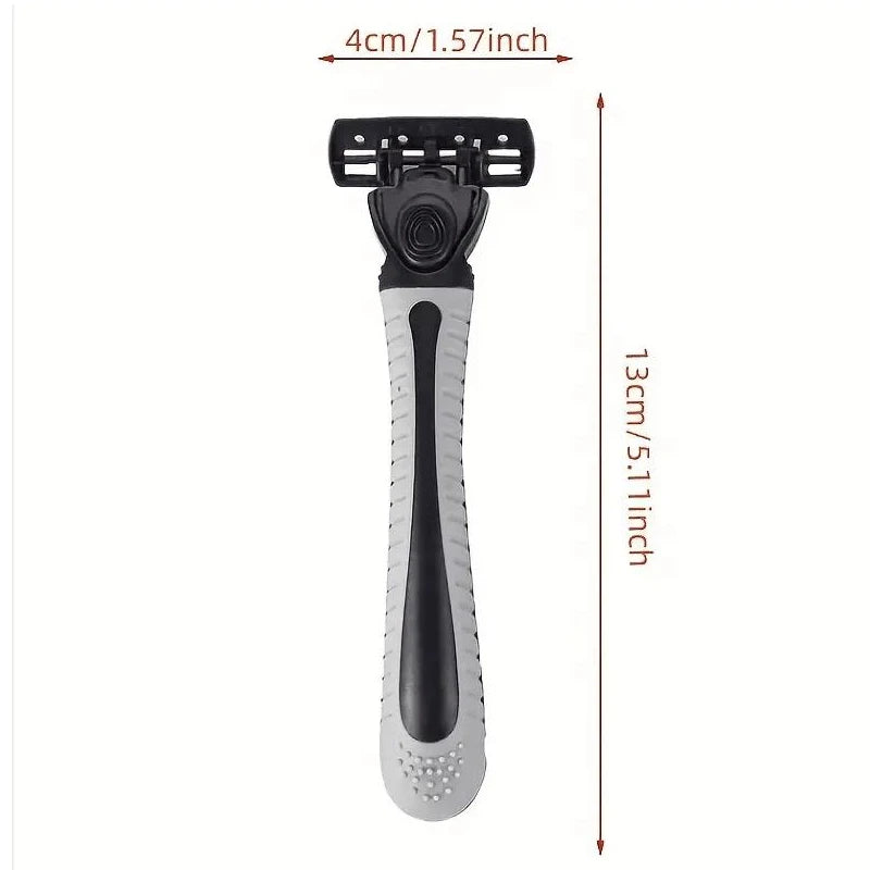 3-layer Shaver sackPremium Stainless Steel Safety Razor with Replaceable Blades - Smooth and Comfortable Shave for Men and Women