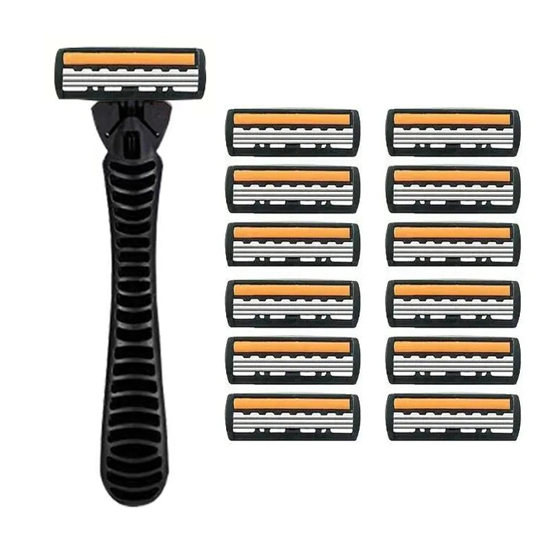 3-layer Shaver sackPremium Stainless Steel Safety Razor with Replaceable Blades - Smooth and Comfortable Shave for Men and Women