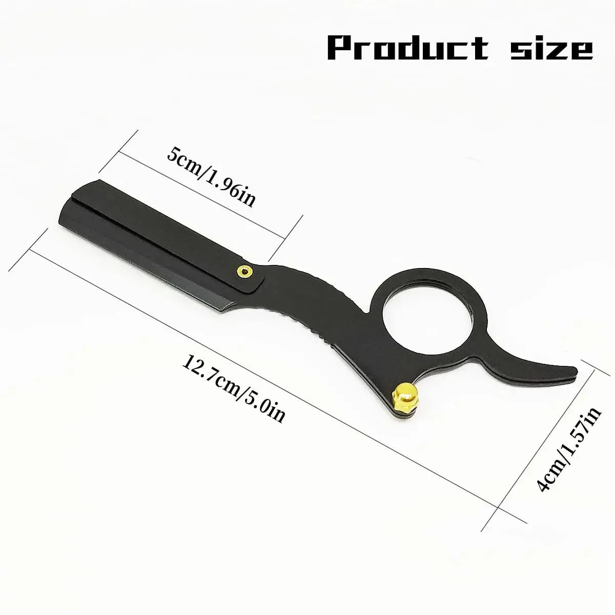 Thumb Manual Razor Straight Edge Haircut Beard Eyebrow Shaver Men Depilation Razor Hairdresser Trimming Replaceable Blades