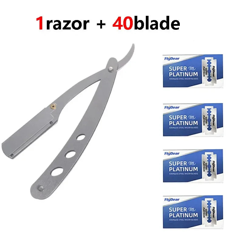 Manual razor Old-fashioned Shaver Old-fashioned razor Razor Eyebrow shaver holder Shaving face Shaving hair Hair scraper