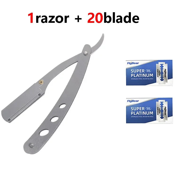 Manual razor Old-fashioned Shaver Old-fashioned razor Razor Eyebrow shaver holder Shaving face Shaving hair Hair scraper
