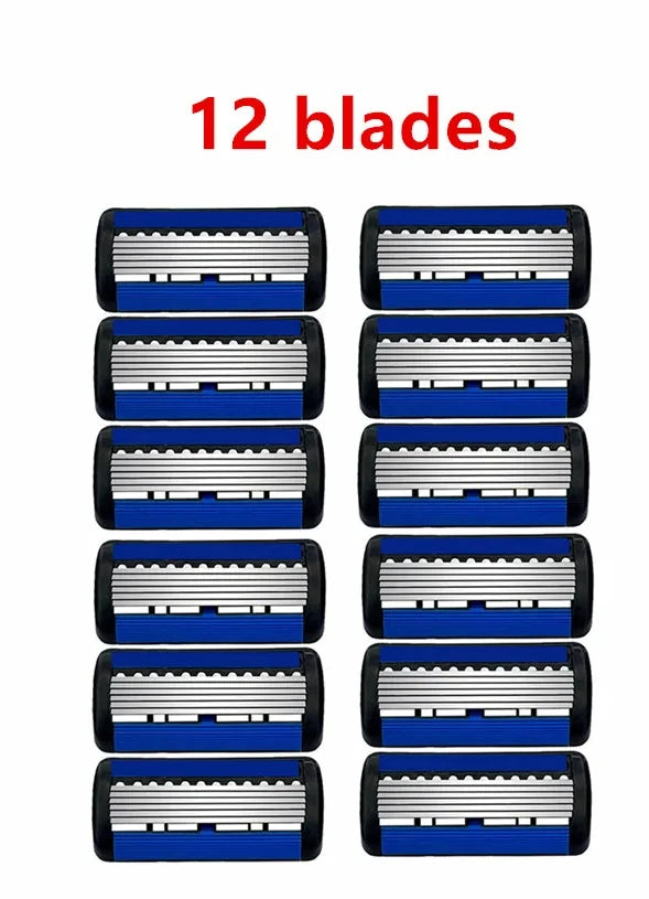 Razor Classic 6 Edge Safety Razor for Mens Shaving&Womens Hair Removal 27 Shaving Blades Manual Shaver safety razor