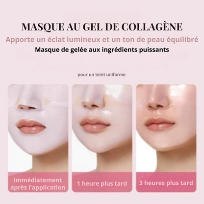 Masque facial au collagène anti-déformable