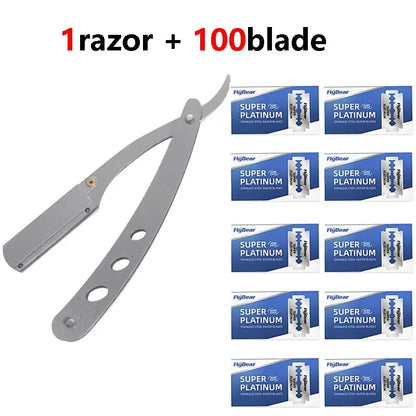 Manual razor Old-fashioned Shaver Old-fashioned razor Razor Eyebrow shaver holder Shaving face Shaving hair Hair scraper