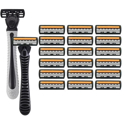 3-layer Stainless Steel Blade Men Razor Washable For Travel For Home Shaver Manual Shave Razors For Daily Face Care