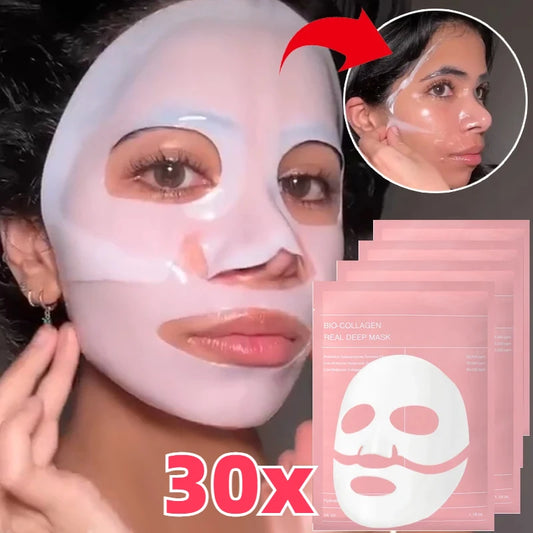 Masque facial au collagène anti-déformable