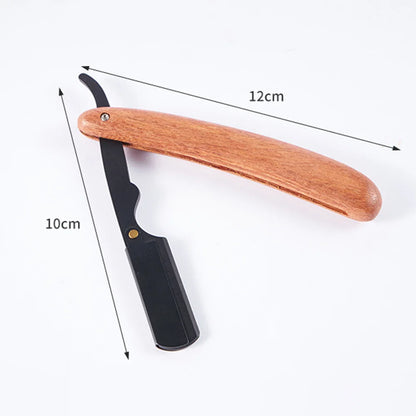 Beard Shaver Rosewood Fold Stainless Steel Beard Shaver Shave The Face Portable Folding Shaver For Men