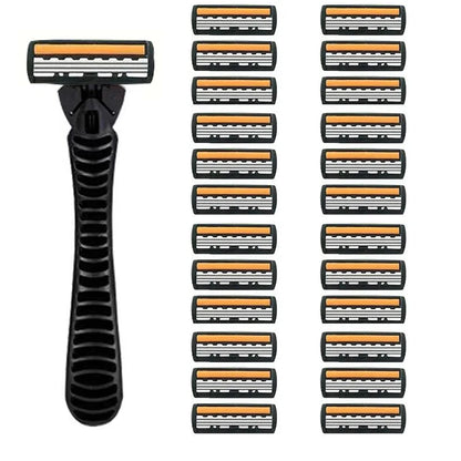 3-layer Stainless Steel Blade Men Razor Washable For Travel For Home Shaver Manual Shave Razors For Daily Face Care