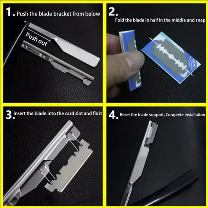 Folding Portable Manual Razor Hairdressing Accessories Hairdressing For Beginners Suitable For Women Eyebrow Razor Safety Razor