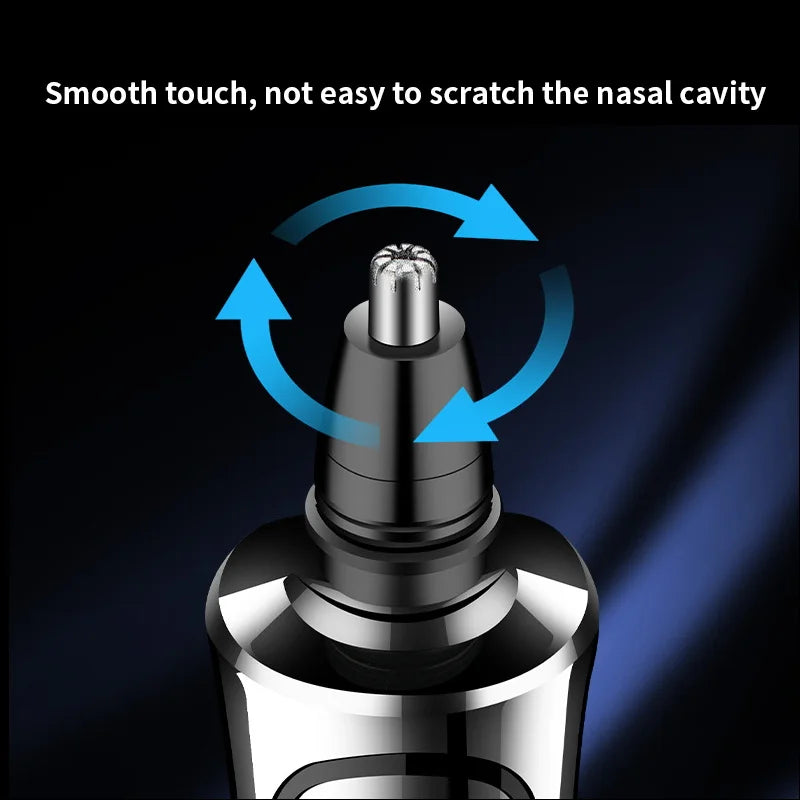 Electric Shaver Man Rechargeable Razor Shaving Knife Whisker Knife Household Portable Floating Three Tip Water Wash