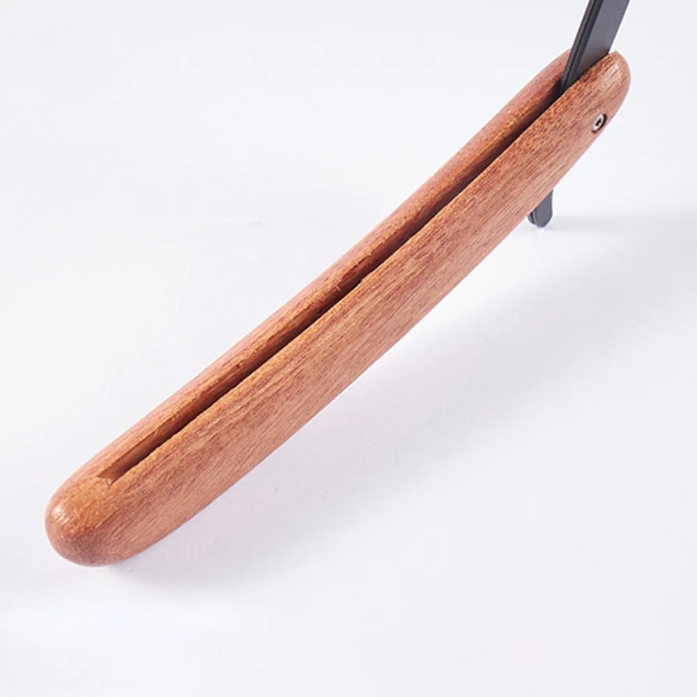 Beard Shaver Rosewood Fold Stainless Steel Beard Shaver Shave The Face Portable Folding Shaver For Men