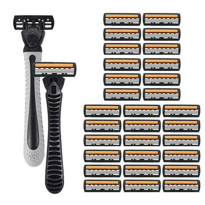 3-layer Stainless Steel Blade Men Razor Washable For Travel For Home Shaver Manual Shave Razors For Daily Face Care